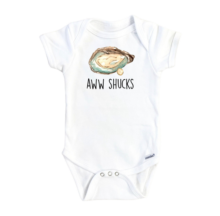 Oyster Aww - Baby Boy Girl Clothes Infant Bodysuit Funny Cute Newborn Onesie