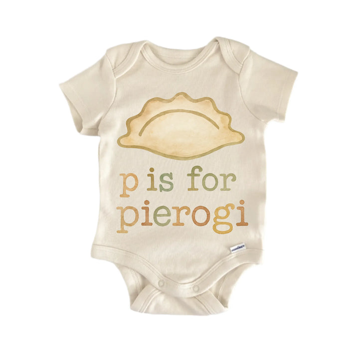 P Pierogi Polish Newborn Baby Bodysuit