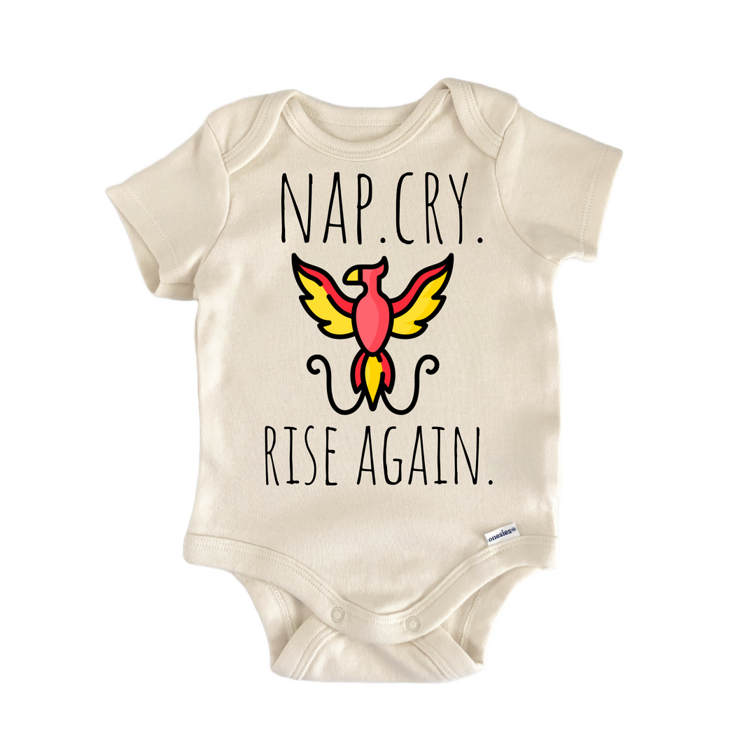 Phoenix Mythical Bird - Baby Bodysuit  Funny Cute Onesie® | North Fork Forager LLC