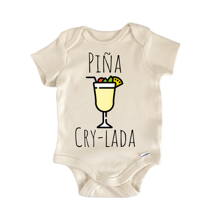 Piña Colada Pina Cocktail Frozen - Baby Bodysuit  Funny Cute Onesie® | North Fork Forager LLC