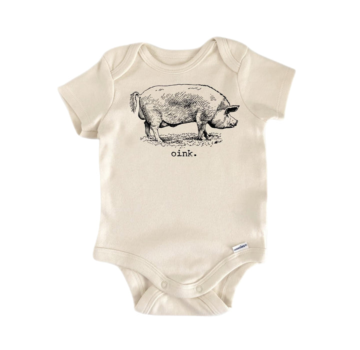 Pig Ham Farm - Baby Boy Girl Clothes Infant Bodysuit Funny Cute Newborn  Funny Cute Onesie® | North Fork Forager LLC