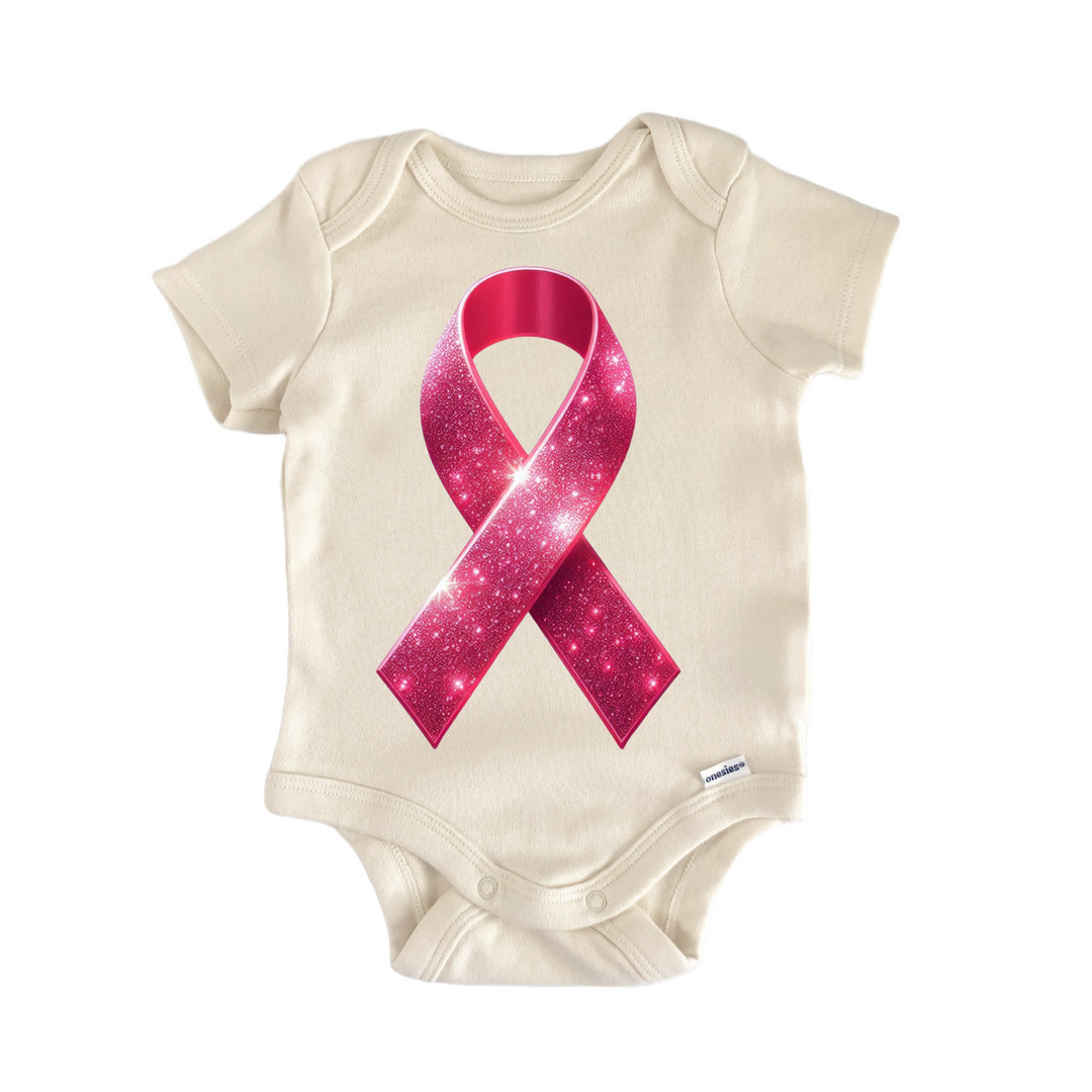 Pink Ribbon Awareness - Baby Bodysuit  Funny Cute Onesie® | North Fork Forager LLC