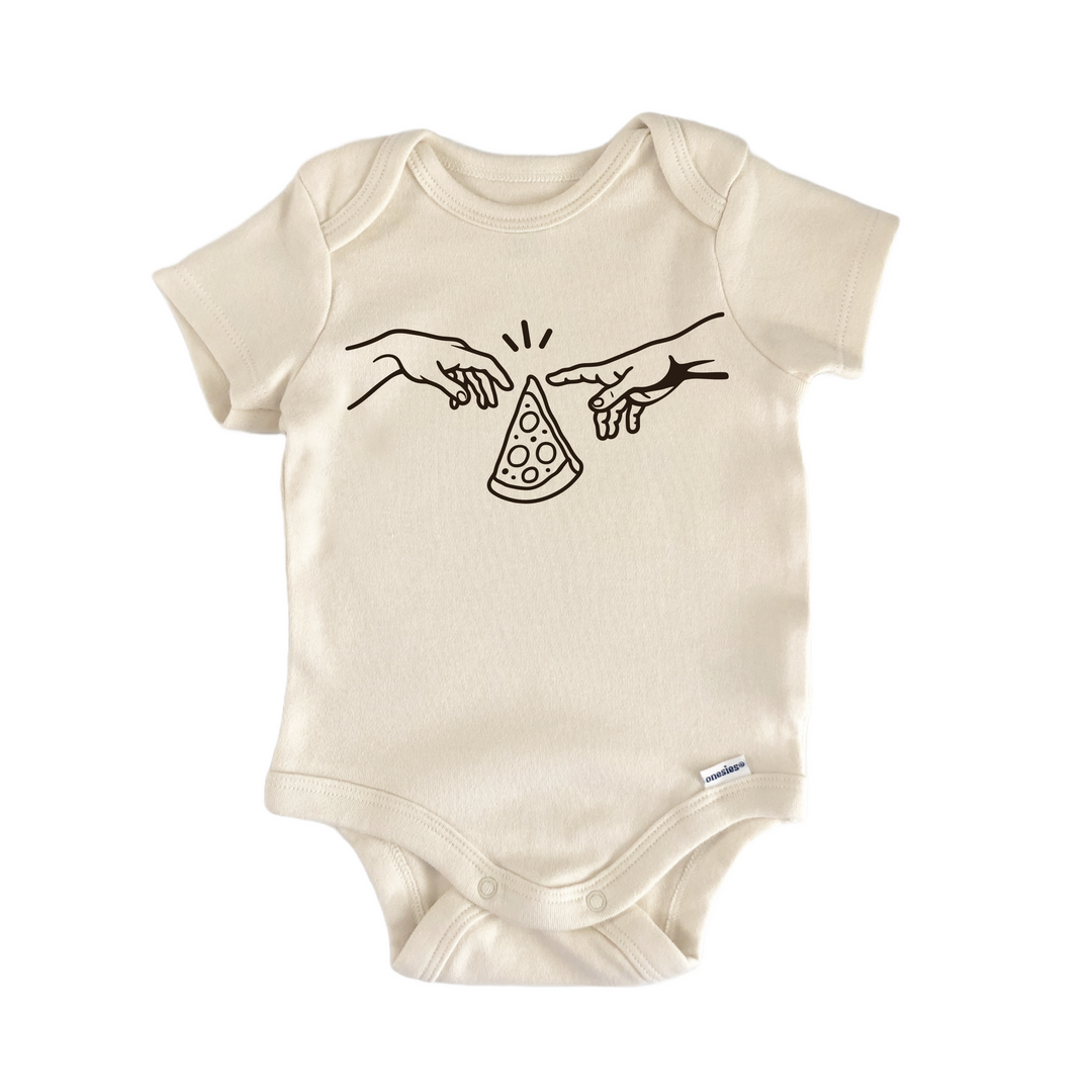 Pizza Classic Art Italy Italian - Baby Bodysuit  Funny Cute Onesie® | North Fork Forager LLC