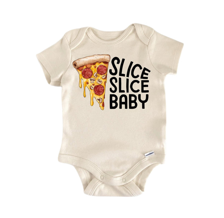 Pizza Slice Ice - Baby Boy Girl Clothes Infant Bodysuit Funny Cute Newborn
