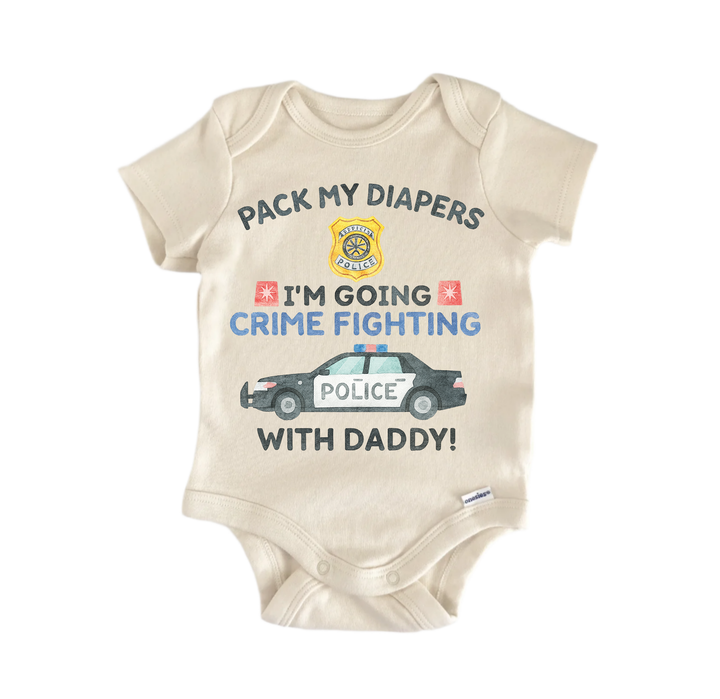 Police Pack Diapers Daddy Newborn Baby Onesie® Onesie®