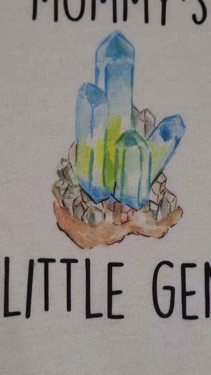 Quartz Blue Gem - Baby Boy Girl Clothes Infant Bodysuit Funny Cute Newborn