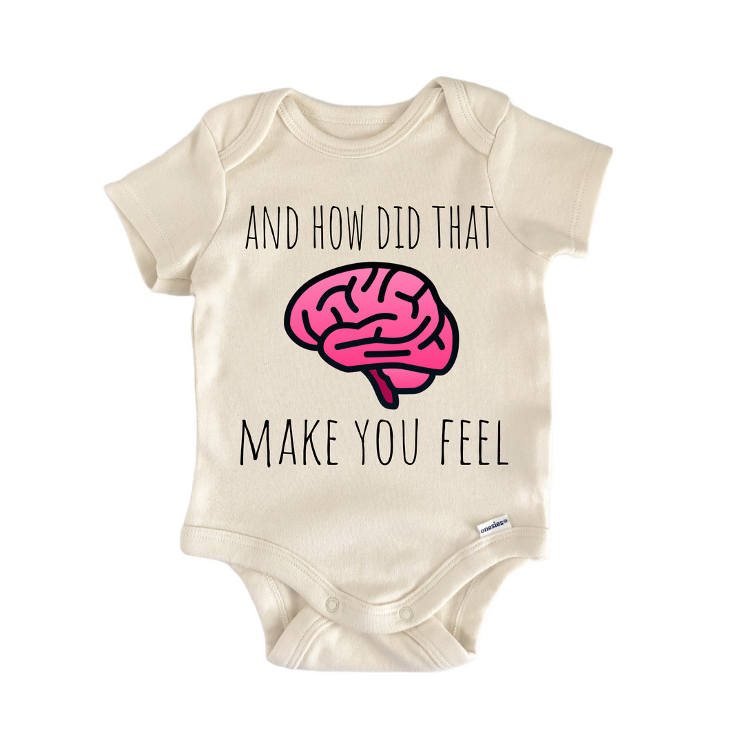Psychologist Psychology Brain Feel - Baby Bodysuit  Funny Cute Onesie® | North Fork Forager LLC