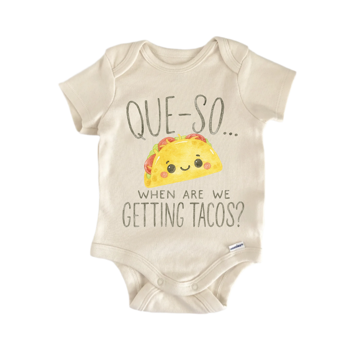 Queso Taco Mexican Food Newborn Baby Onesie® Bodysuit