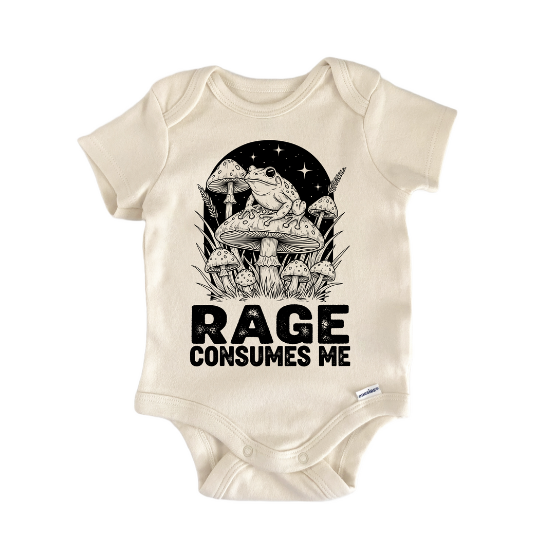 Rage Consumes Me Frog Mystical - Baby Bodysuit  Funny Cute Onesie® | North Fork Forager LLC