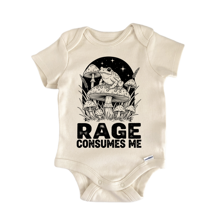 Rage Consumes Me Frog Mystical - Baby Bodysuit  Funny Cute Onesie® | North Fork Forager LLC