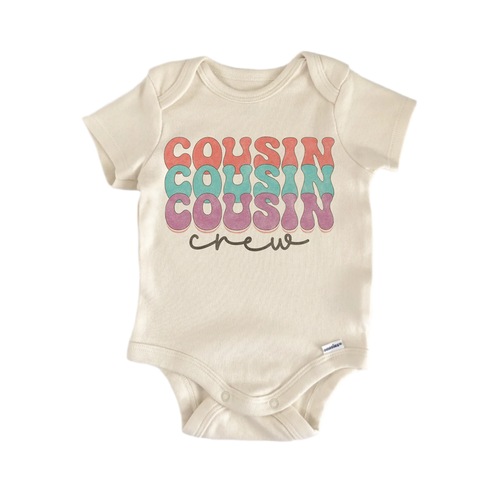 Retro Cousin Crew Newborn Baby Onesie® Bodysuit