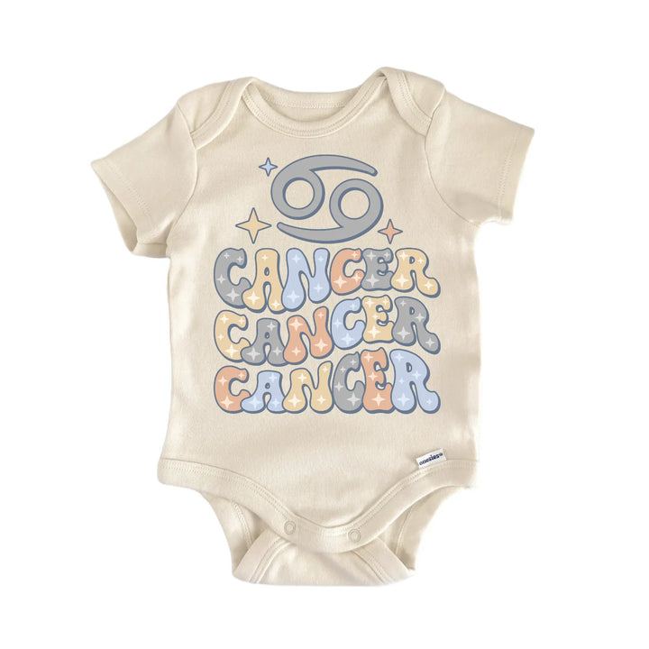 Retro Zodiac Vintage Cancer Newborn Baby Bodysuit