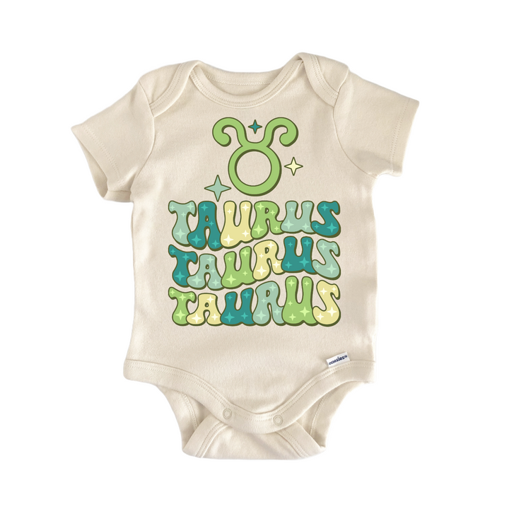 Retro Zodiac Vintage Taurus Newborn Baby Onesie® Onesie®