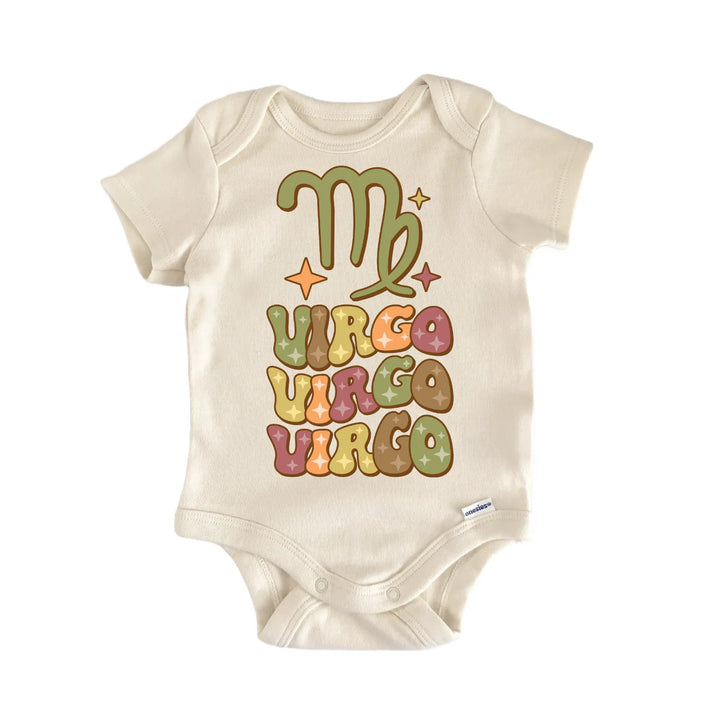 Retro Zodiac Vintage Virgo Newborn Baby Bodysuit