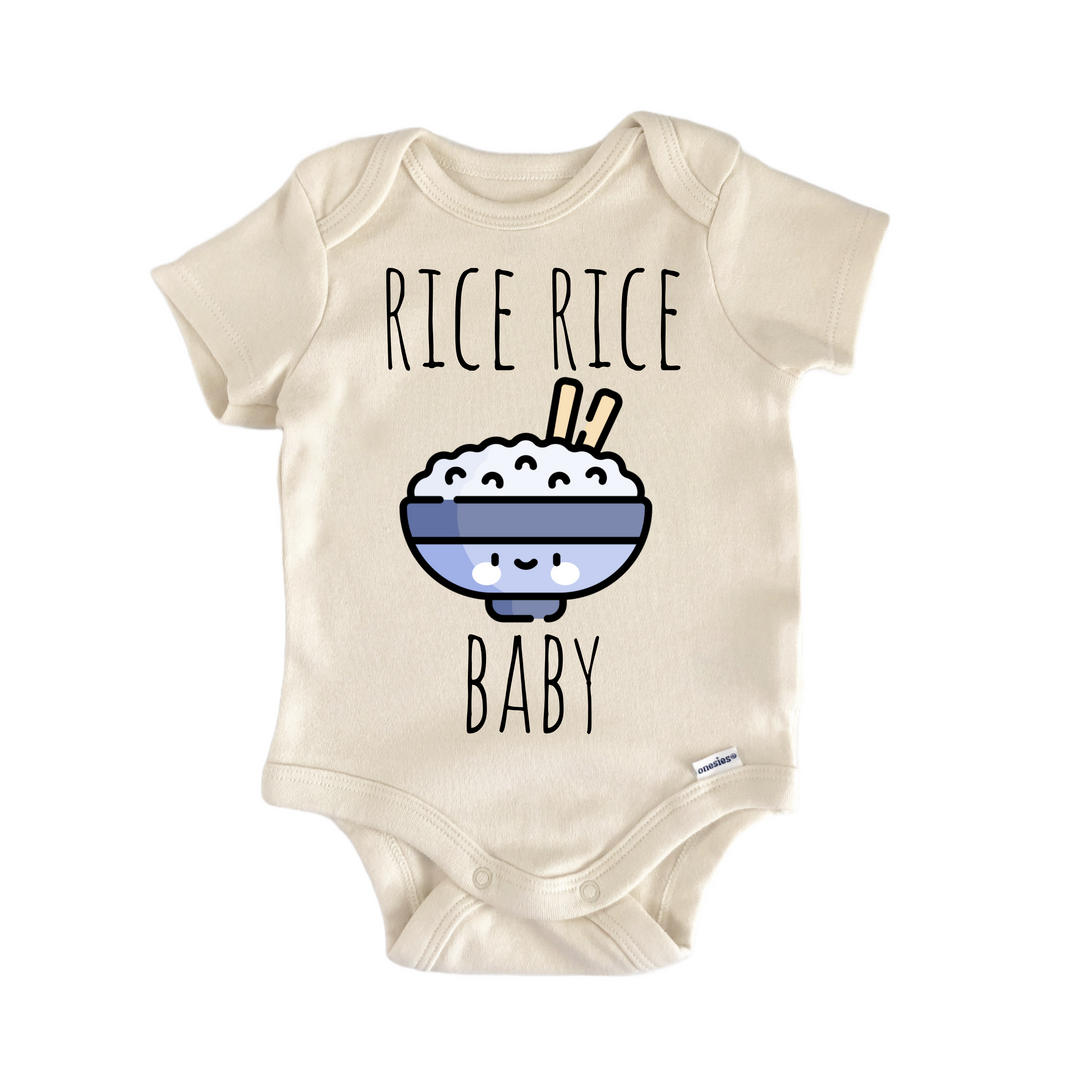 Rice Chinese Foodie Sushi - Baby Bodysuit  Funny Cute Onesie® | North Fork Forager LLC