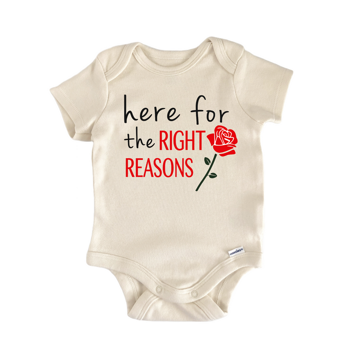 Right Reasons Rose Reality Tv Show Newborn Baby Onesie® Onesie®