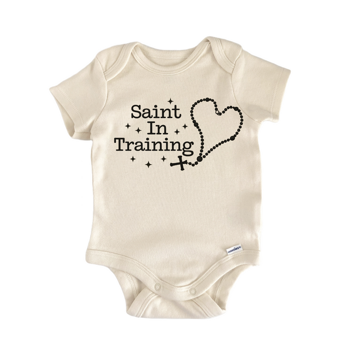 Saint In Training Jesus God Newborn Baby Onesie® Onesie®