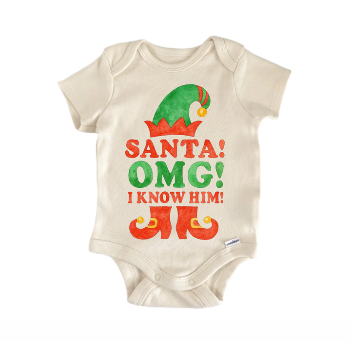 Santa Omg Christmas Movie Newborn Baby Onesie® Bodysuit