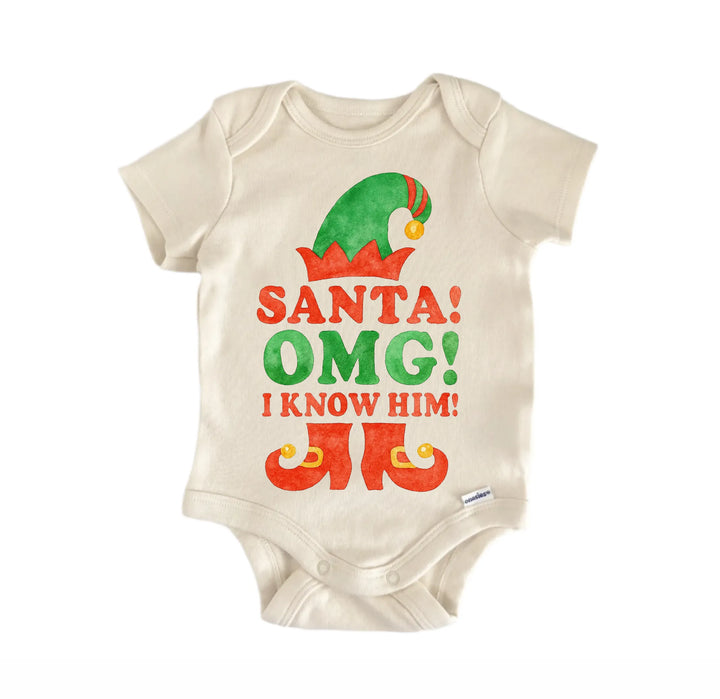 Santa Omg Christmas Movie Newborn Baby Bodysuit