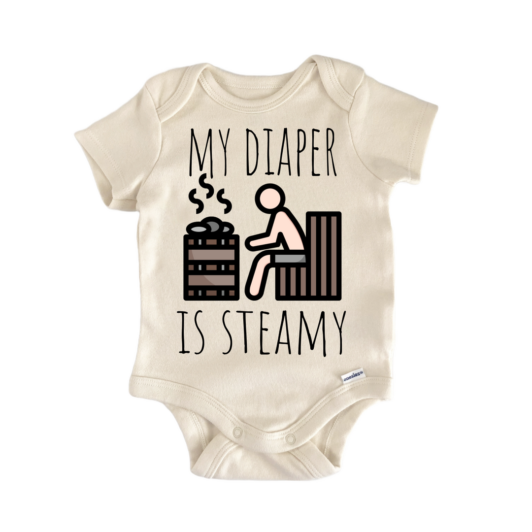 Sauna Rejuvenate Relax - Baby Bodysuit  Funny Cute Onesie® | North Fork Forager LLC