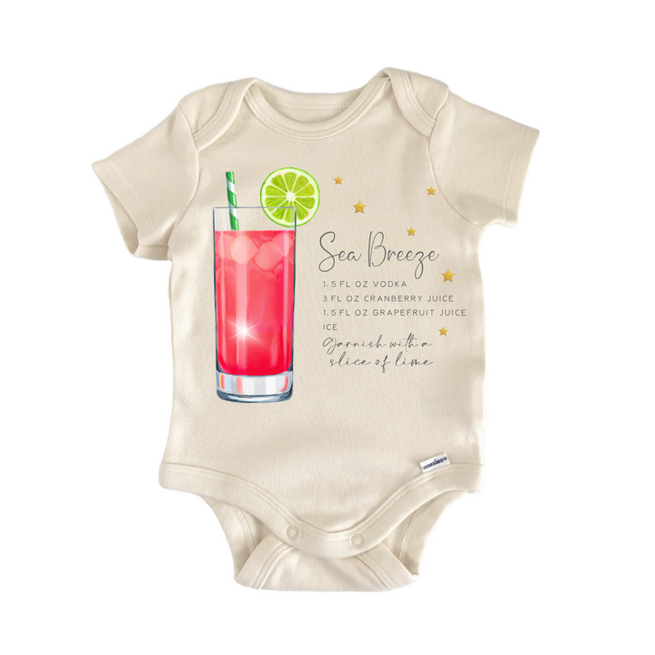 Sea Breeze Vodka Cocktail - Baby Bodysuit  Funny Cute Onesie® | North Fork Forager LLC