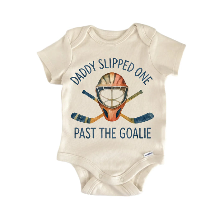 Slipped One Hockey Daddy Newborn Baby Bodysuit