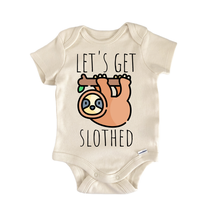 Sloth Animal Aunt - Baby Bodysuit