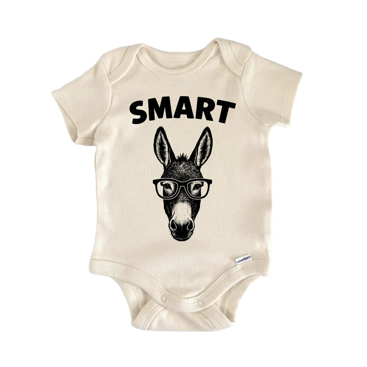 Smart Ass Donkey Newborn Baby Bodysuit