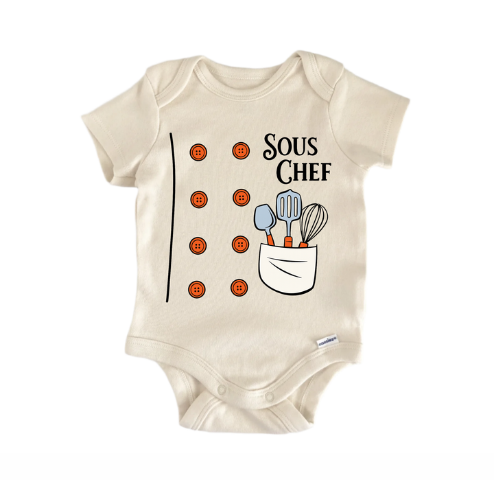 Sous Chef Cooking Chef Newborn Baby Onesie® Bodysuit