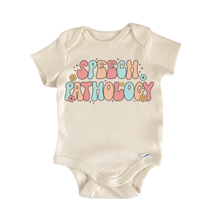 Speech Pathology Therapy Therapist Slp - Baby Bodysuit  Funny Cute Onesie® | North Fork Forager LLC