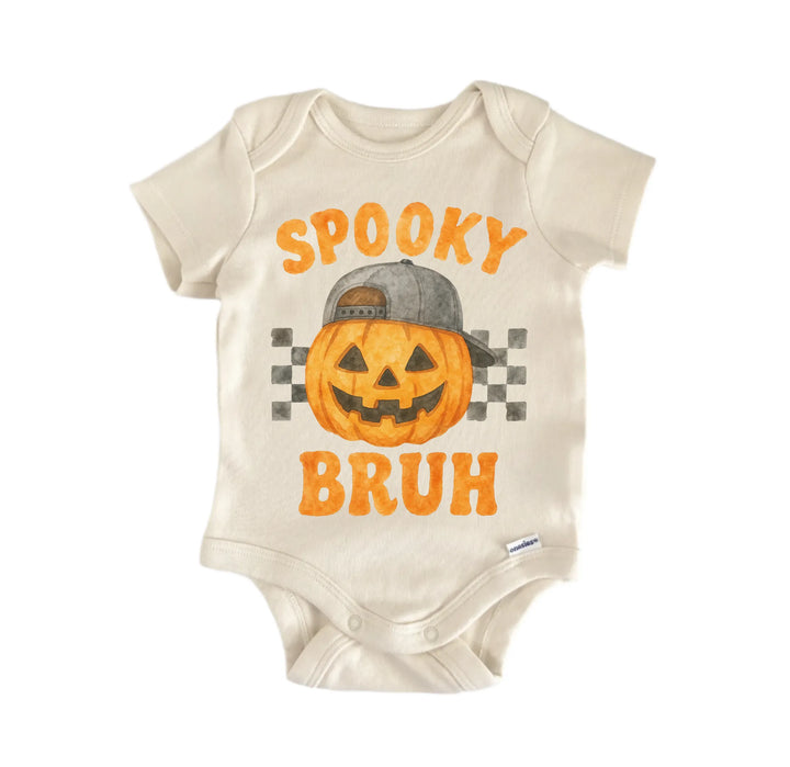 Spooky Bruh Halloween Newborn Baby Bodysuit