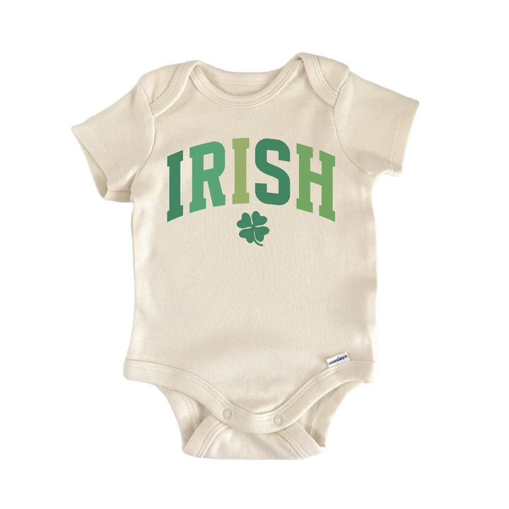 St. Patricks Day Irish Varsity Newborn Baby Bodysuit