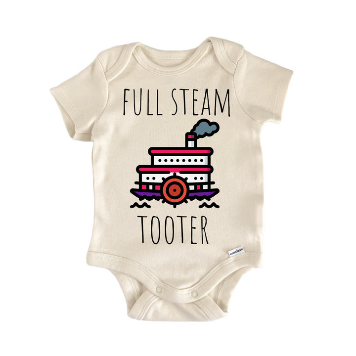 Steamboat Boat - Baby Bodysuit  Funny Cute Onesie® | North Fork Forager LLC