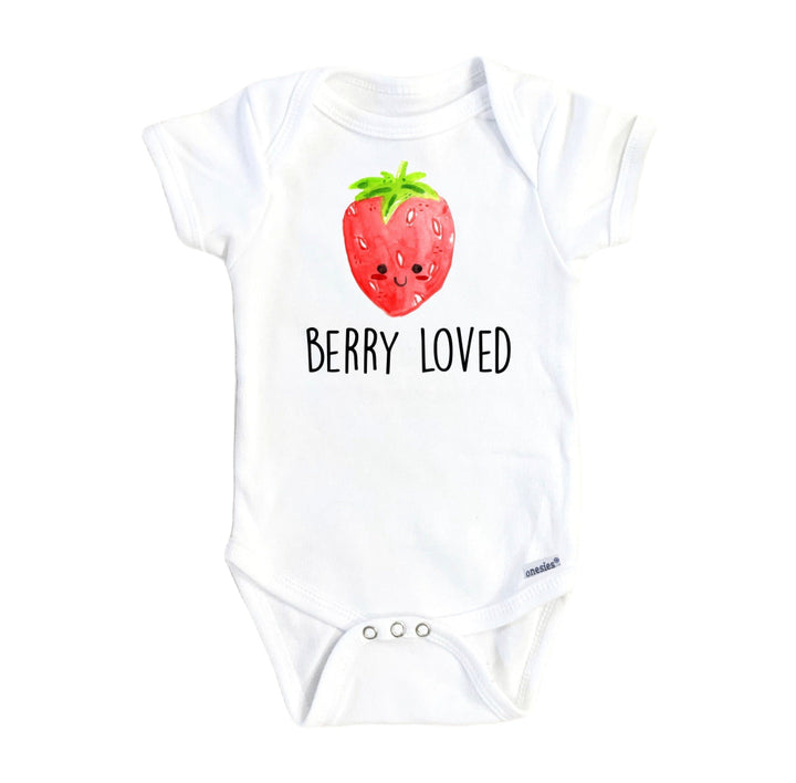 Strawberry Loved - Baby Boy Girl Clothes Infant Bodysuit Funny Cute Newborn Onesie