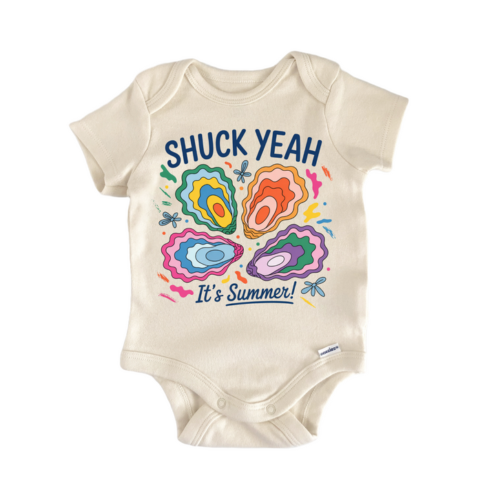 Suck Yeah Summer Oyster Newborn Baby Onesie® Onesie®
