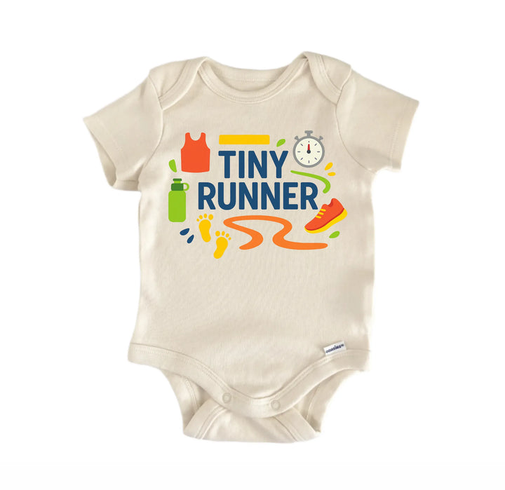 Tiny Runner Running Newborn Baby Bodysuit