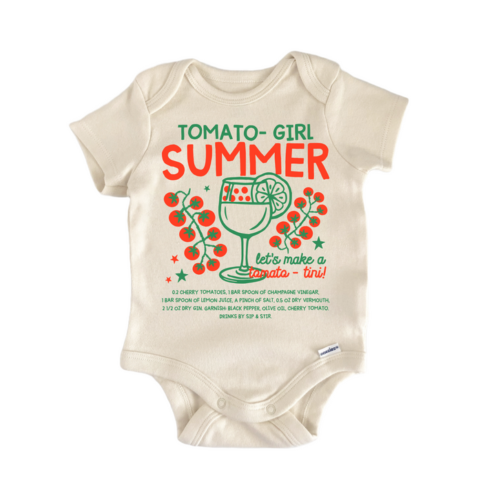 Tomato Cocktail Tomatotini - Baby Bodysuit  Funny Cute Onesie® | North Fork Forager LLC