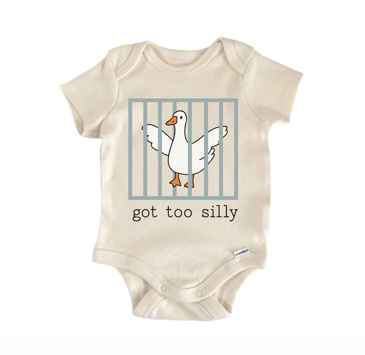Too Silly Goose Jail Newborn Baby Onesie® Onesie®