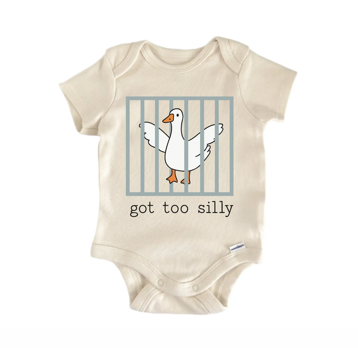 Too Silly Goose Jail Newborn Baby Bodysuit