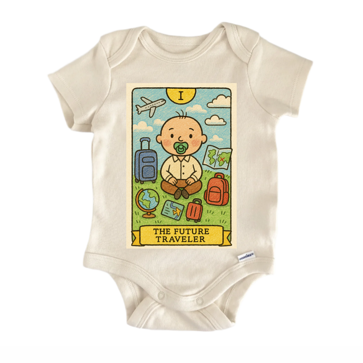 Travel Tarot - Baby Bodysuit  Funny Cute Onesie® | North Fork Forager LLC