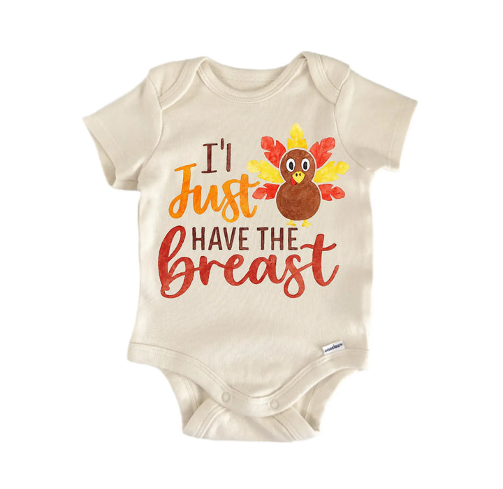 Turkey Breast Thanksgiving Newborn Baby Bodysuit
