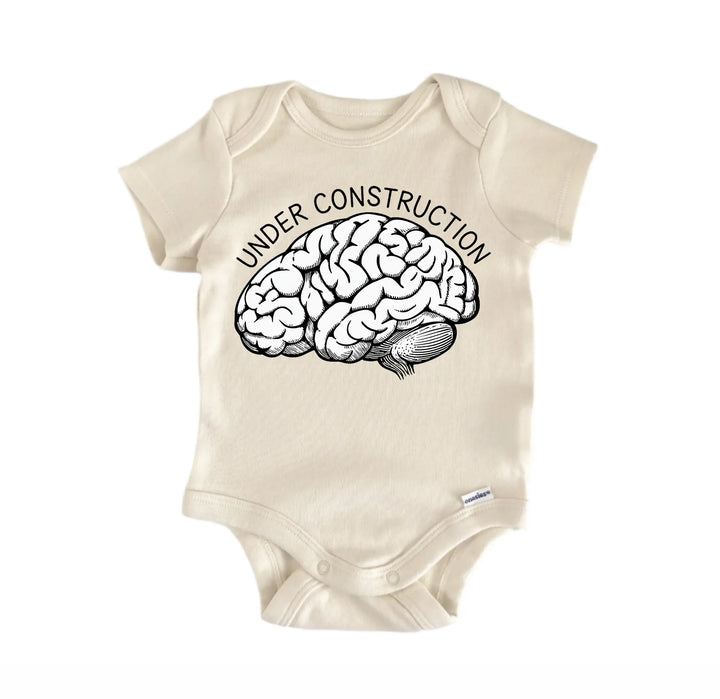 Under Construction Psychologist Newborn Baby Bodysuit