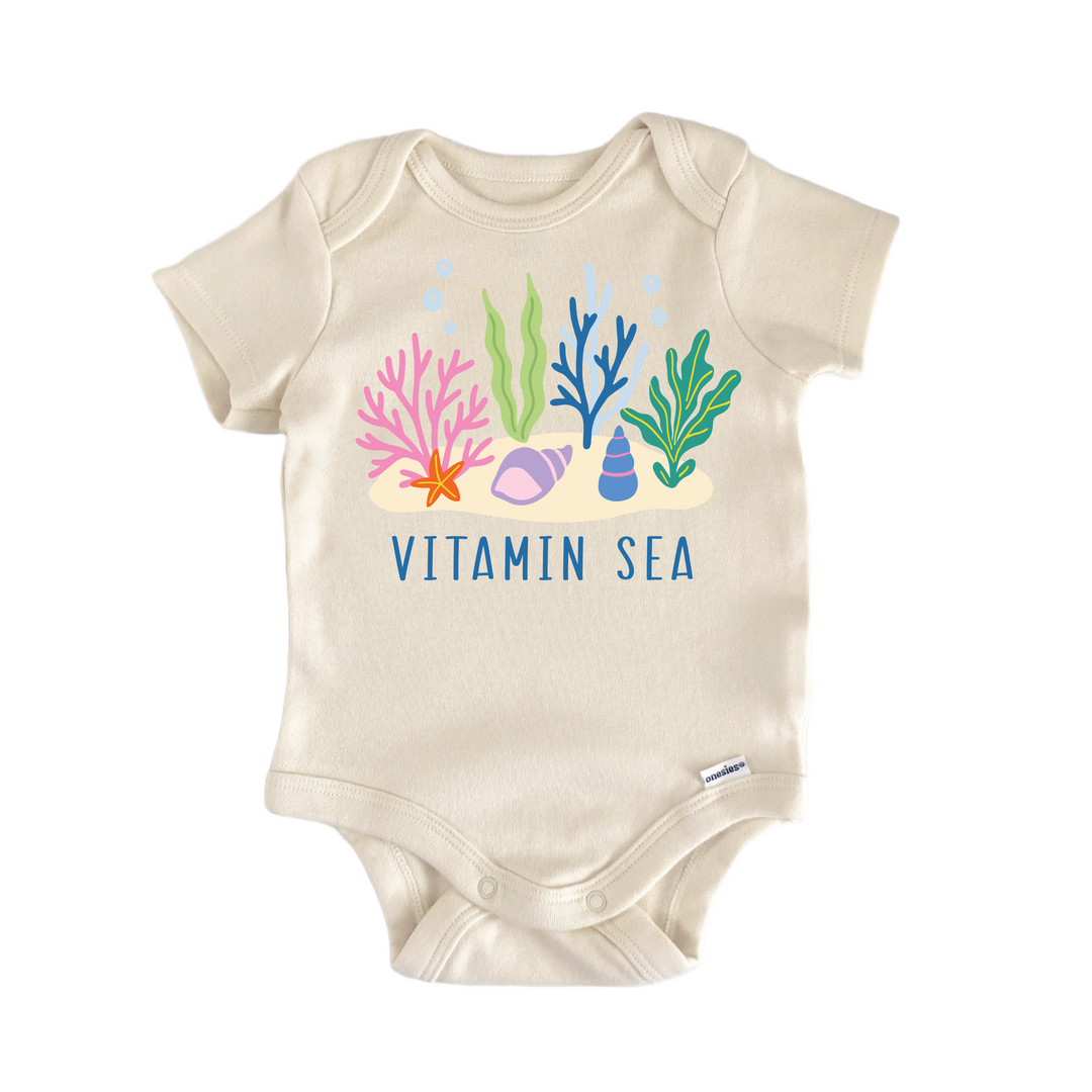 Vitamin Sea Ocean Boho - Baby Bodysuit  Funny Cute Onesie® | North Fork Forager LLC