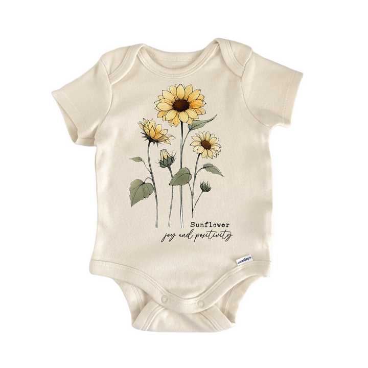 Wildflower Sunflower Newborn Baby Onesie® Onesie®